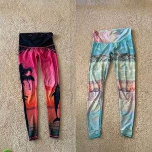 2 pair Teeki yoga pants